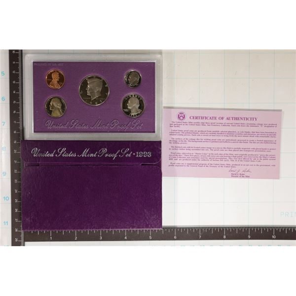 1993 US PROOF SET (WITH BOX) AND PAPERWORK