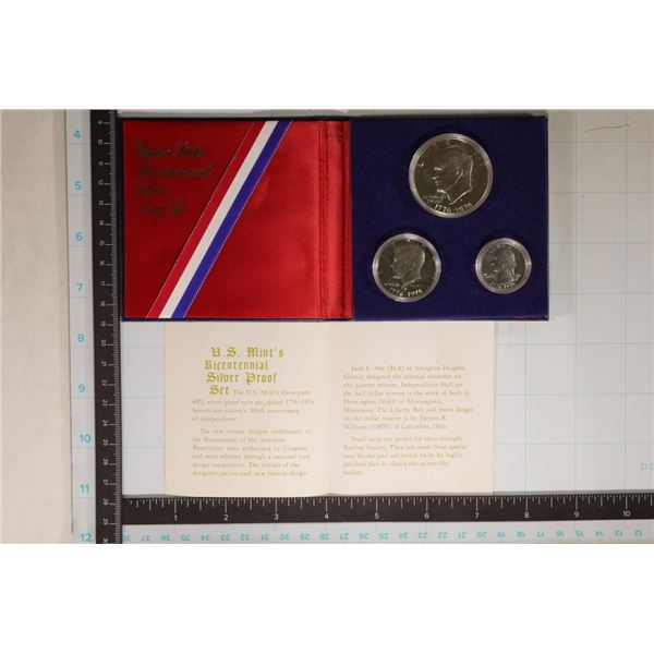 1976-S SILVER BICENTENNIAL 3 COIN PF SET