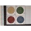 Image 1 : 4-CLAY CASINO CHIPS WITH DICE & CARD BORDERS