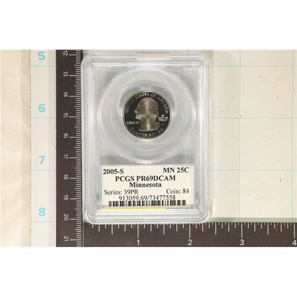 2005-S MINNESOTA QUARTER PCGS PR69 DCAM