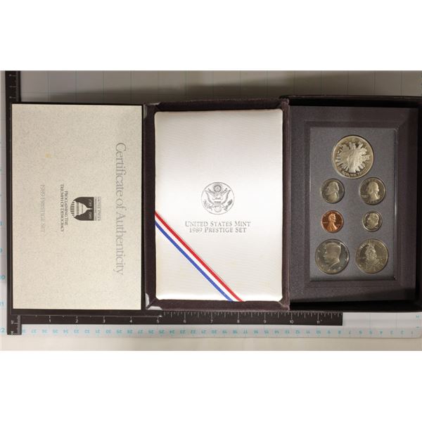 1989 US PRESTIGE PROOF SET IN BOX WITH PAPERWORK