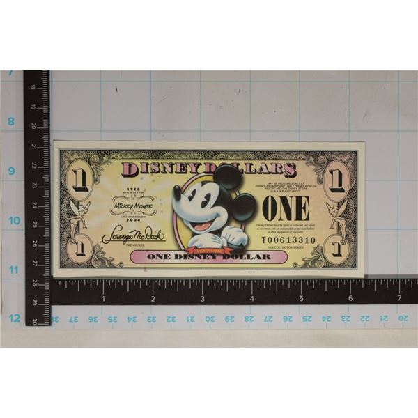 2008 CRISP UNC DISNEY $1  MICKEY C. 1930 