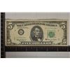 STAR NOTE 1963-A US $5 GREEN SEAL FRN