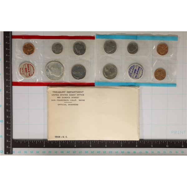 1968 US MINT SET (UNC) P/D/S (WITH ENVELOPE)