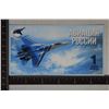 Image 2 : 2015 POLYMER RUSSIAN FIGHTER JET 1 RUBLE FANTASY