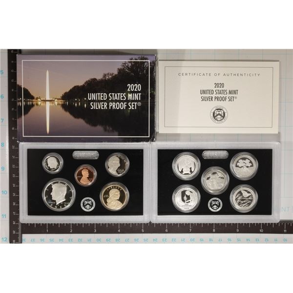 2020 US SILVER PROOF SET (WITH BOX) & CERTIFICATE