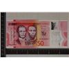 2022 CRISP UNC POLYMER JAMAICA $50 COLORIZED BILL