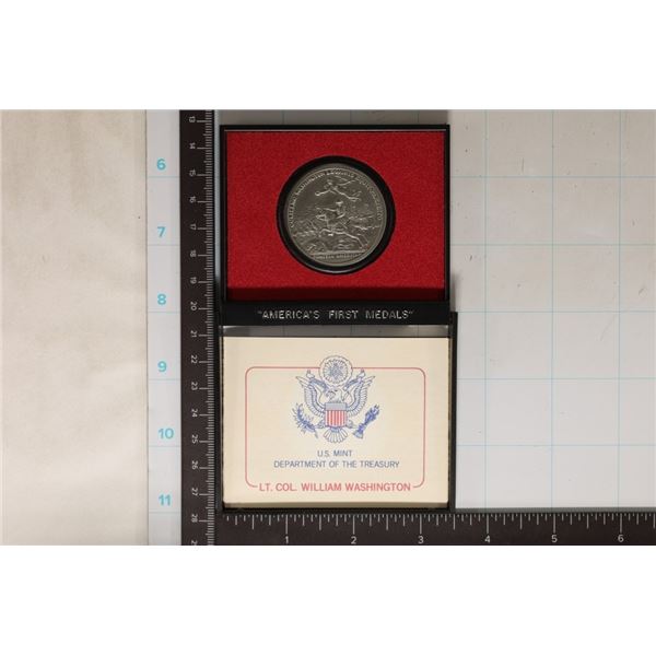 AMERICAS 1ST MEDALS, LT. COL. WILLIAM WASHINGTON
