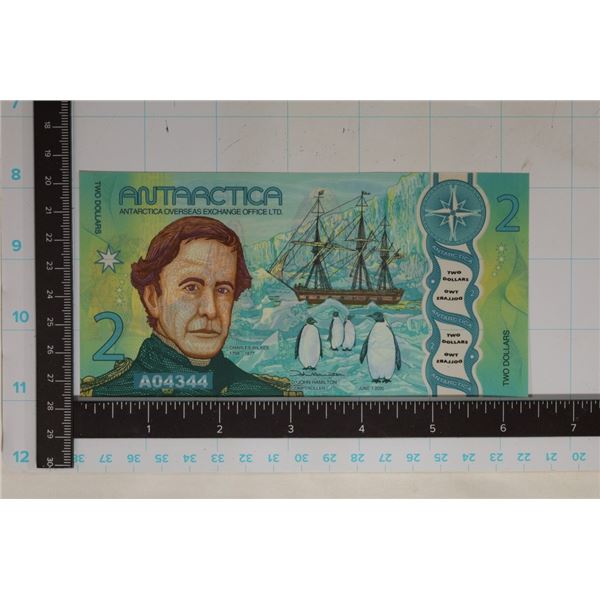 2020 CRISP UNC COLORIZED POLYMER ANTARCTICA $2