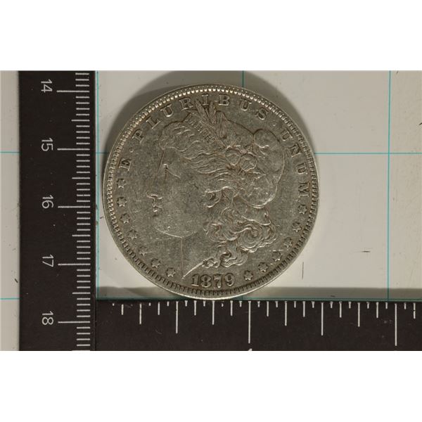1879 MORGAN SILVER DOLLAR WHIZZED