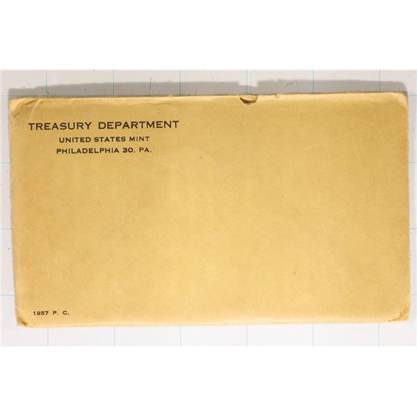 1957 US SILVER PROOF SET (WITH ENVELOPE) SEALED