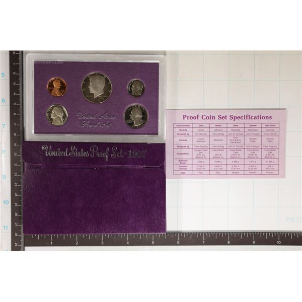 1987 US PROOF SET (WITH BOX)