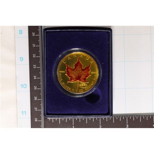 1999-2000 CANADA 9999 SILVER $5 MAPLE LEAF WITH
