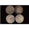 1838, 1857, 76 AND 1891 SILVER SEATED LIB. DIMES