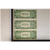 Image 2 : 3-1935 STAR NOTE $1 SILVER CERTIFICATES: 1935-D CU