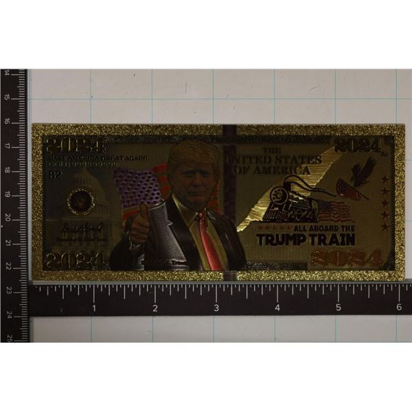 2024 UNITED STATES TRUMP GOLD FOIL 999999999 "ALL