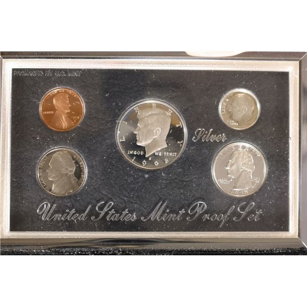 1998 US SILVER PREMIER PROOF SET (WITH BOX) AND