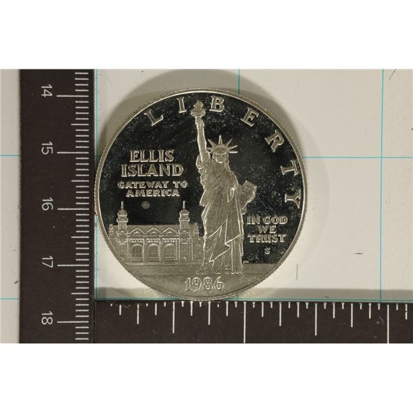 1986-S US SILVER DOLLAR PF STATUE OF LIBERTY WITH
