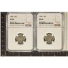 1941 NGC VF35 & 1941 NGC XF45 SILV. MERCURY DIMES