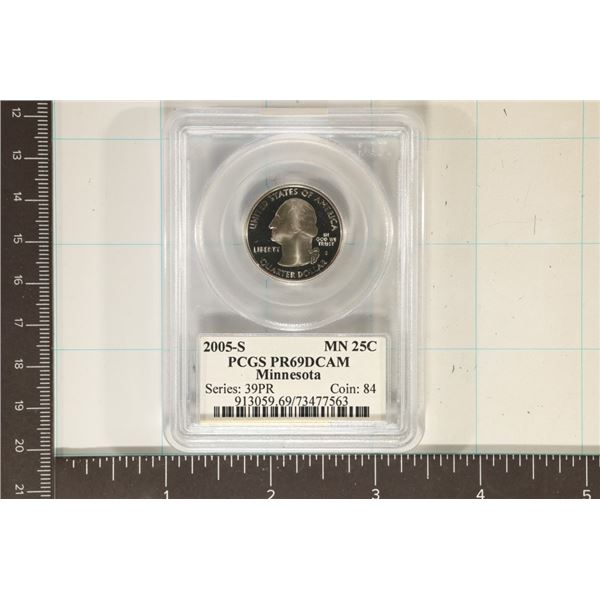 2005-S MINNESOTA QUARTER PCGS PR69 DCAM