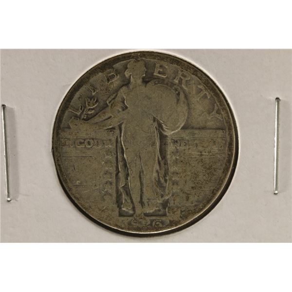 1926 SILVER STANDING LIBERTY QUARTER
