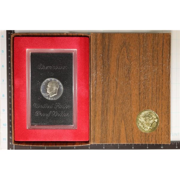 1971-S IKE SILVER DOLLAR (BROWN PACK)