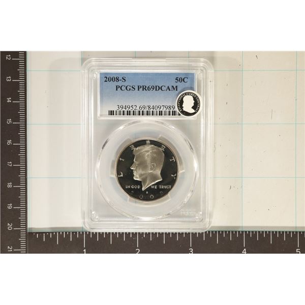 2008-S KENNEDY HALF DOLLAR PCGS PR69 DCAM