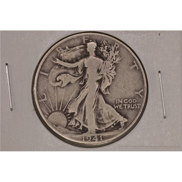 1941-D SILVER WALKING LIBERTY HALF DOLLAR