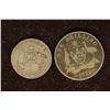 2 AUSTRALIA SILVER COINS: 1921-6 PENCE AND 1922-