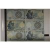 6-1958 ISRAEL ONE OLD KIRA BANKNOTES CIRCULATED