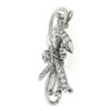 Vintage Platinum Gia 8.2 ctw Diamond Large Flower Statement Pin Brooch Pendant