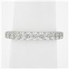 Image 9 : Solid Platinum 0.52 ctw Pave Set Diamond Eternity Stackable Wedding Band Ring