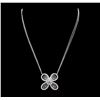 0.71 ctw Diamond Necklace - 14KT White Gold