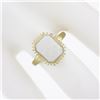 Image 5 : Vintage 10k Yellow Gold Rectangular Cabochon Cut Opal Solitaire Cocktail Ring