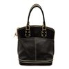 Louis Vuitton Black Leather Lockit PM Tote Bag