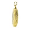 Image 3 : Antique Art Nouveau 14k Gold Enamel Work Pansy Flower Hinged Locket Pendant