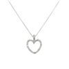 Image 3 : 14kt WG Heart Pendant with chain