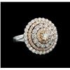 2.53 ctw Diamond Ring - 14KT Rose and White Gold