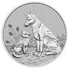 Image 2 : 2022 2oz Australian Piedfort Dingo Silver Coin