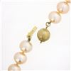 Image 6 : Classic 8-8.5mm Cultured Pearl Strand Necklace w/ 14k Gold Diamond Cut Clasp