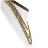 Image 6 : Classic Yellow Gold 46" 4mm Thick Layerable Rope Link Chain Necklace