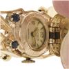 Image 6 : Vintage 14K Yellow Gold 6.25" Cameo & Gemmed Slide Charm Hidden Watch Bracelet