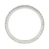 Image 8 : 14k White Gold 0.33 ctw Pave Diamond Thin Petite Stack Wedding Eternity Band Rin