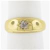 Image 8 : Antique Victorian 18k Gold GIA Fancy Pinkish Brown Old European Diamond Ring