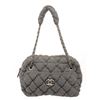 Chanel Gray Fabric X Nylon Bubble Shoulder Bag