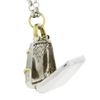 Image 1 : 14K TT Gold 1.25 ctw Diamond Functional Purse Charm Pendant w/ 25" Rolo Chain