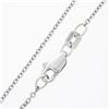 Image 7 : New 14k White Gold 0.56 ctw European Diamond Half Bezel Solitaire Pendant & Chai