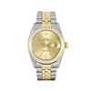 Image 2 : Rolex Mens 2 Tone Champagne Index Diamond Bezel Datejust Wristwatch With Rolex B