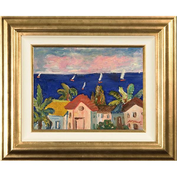 View of Blue Sea by Manor Shadian