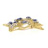 Image 6 : Jack Gutschneider Handmade 18k Gold 16.5 ctw Tanzanite Diamond Large Flame Brooc
